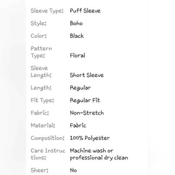 SHEIN Clasi Plus Floral Print Puff Sleeve Blouse 4X - Picture 4 of 10